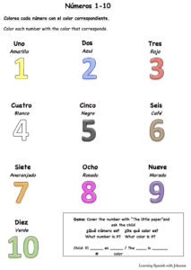 numeros-1-10-worksheet-sample